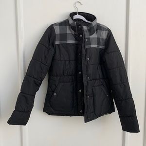 Eddie Bauer Buffalo check puffer jacket Size: Tall Medium